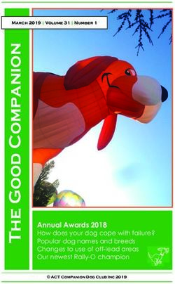 Annual Awards 2018 How does your dog cope with failure? Popular dog names and breeds Changes to use of off-lead areas Our newest Rally-O champion ...