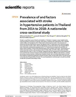 Prevalence of and factors associated with stroke in hypertensive patients in Thailand from 2014 to 2018: A nationwide cross sectional study - Nature