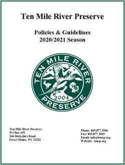 Ten Mile River Preserve - Policies & Guidelines 2020/2021 Season - Ten Mile River Preserve PO Box 691 266 Berkshire Road Dover Plains, NY 12522
