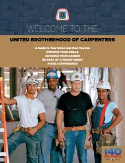 WELCOME TO THE UNITED BROTHERHOOD OF CARPENTERS - IMPROVE YOUR SKILLS ADVANCE YOUR CAREER