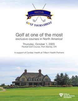 Golf at one of the most - exclusive courses in North America! G LF TOURNAME - Trillium Health Partners Foundation