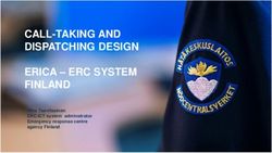 CALL-TAKING AND DISPATCHING DESIGN ERICA - ERC SYSTEM FINLAND - Mika Taavitsainen ERC ICT system adminstrator Emergency response centre agency ...