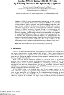 Leading MSME during COVID-19 Crisis by Utilizing Pro-social and Spirituality Approach