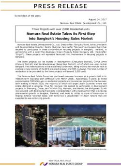 Nomura Real Estate Takes its First Step into Bangkok's Housing Sales Market