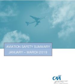 AVIATION SAFETY SUMMARY JANUARY - MARCH 2019 - CAA