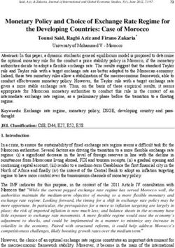 Monetary Policy and Choice of Exchange Rate Regime for the Developing Countries: Case of Morocco