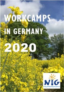 WORKCAMPS IN GERMANY 2020