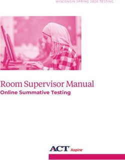 Room Supervisor Manual - Online Summative Testing - WISCONSIN SPRING 2020 TESTING - Online Summative ...