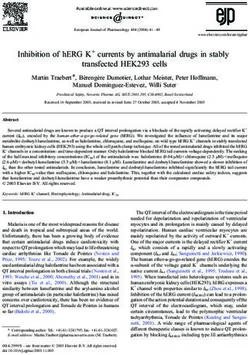 Inhibition of hERG K+ currents by antimalarial drugs in stably transfected HEK293 cells - Les Crises