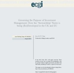 Governing the Purpose of Investment Management: How the 'Stewardship' Norm is being (Re)Developed in the UK and EU