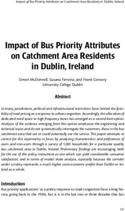 Impact of Bus Priority Attributes on Catchment Area Residents in Dublin, Ireland
