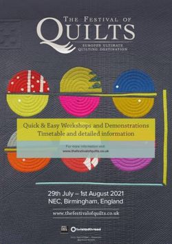 29th July - 1st August 2021 NEC, Birmingham, England - www.thefestivalofquilts.co.uk