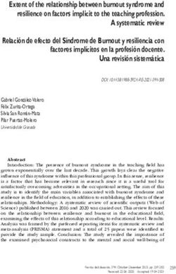 Extent of the relationship between burnout syndrome and resilience on factors implicit to the teaching profession. A systematic review Relación de ...