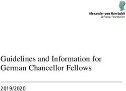 Guidelines and Information for German Chancellor Fellows 2019/2020