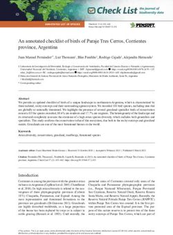 An annotated checklist of birds of Paraje Tres Cerros, Corrientes province, Argentina
