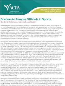 Barriers to Female Officials in Sports - By: Brett Hietala and James G. Archibald - ACPA
