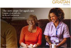 The next steps for aged care - Forging a clear path after the Royal Commission Stephen Duckett, Anika Stobart, Hal Swerissen