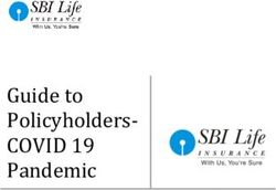 Guide to Policyholders-COVID 19 - SBI Life Insurance