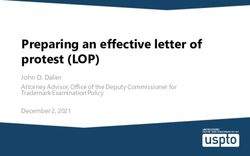 Preparing an effective letter of protest (LOP) - John D. Dalier Attorney Advisor, Office of the Deputy Commissioner for Trademark Examination ...