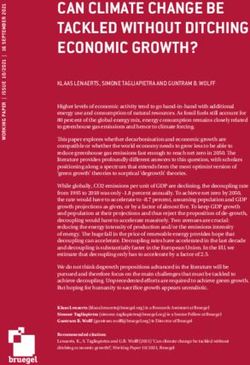 CAN CLIMATE CHANGE BE TACKLED WITHOUT DITCHING ECONOMIC GROWTH?