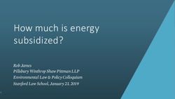 How much is energy subsidized? - Rob James Pillsbury Winthrop Shaw Pittman LLP Environmental Law & Policy Colloquium Stanford Law School, January ...