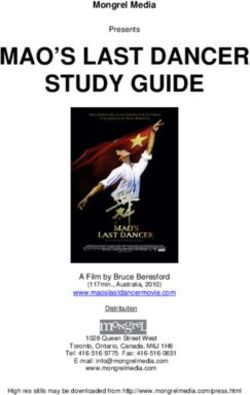 MAO'S LAST DANCER STUDY GUIDE - Mongrel Media