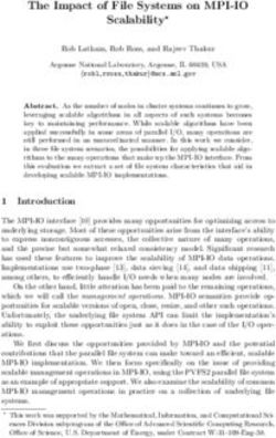 The Impact of File Systems on MPI-IO Scalability?