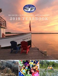 2019 YEARBOOK MUSKOKA RATEPAYERS' ASSOCIATION - Muskoka Ratepayers' Association
