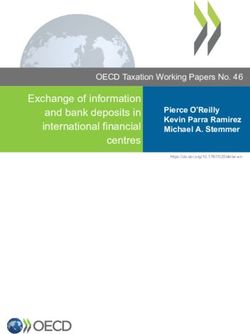 Exchange of information and bank deposits in international financial centres - Pierce O'Reilly Kevin Parra Ramirez Michael A. Stemmer - OECD