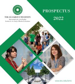 THE AGA KHAN UNIVERSITY 2022 PROSPECTUS - www.aku.edu/ismc
