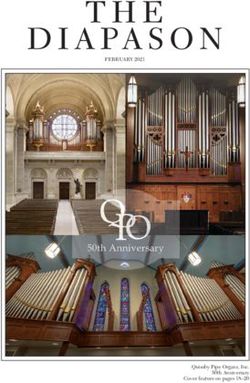 T H E FEBRUARY 2021 - Quimby Pipe Organs, Inc. 50th Anniversary Cover feature on pages 18-20