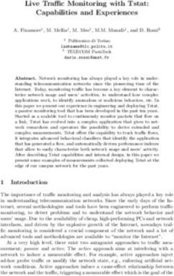 Live Traffic Monitoring with Tstat: Capabilities and Experiences