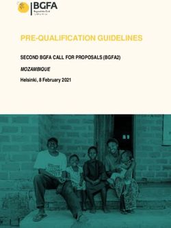 PRE-QUALIFICATION GUIDELINES - SECOND BGFA CALL FOR PROPOSALS (BGFA2) MOZAMBIQUE Helsinki, 8 February 2021 - Nefco
