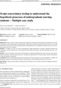 Script concordance testing to understand the hypothesis processes of undergraduate nursing students - Multiple case study