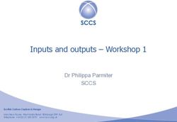 Inputs and outputs - Workshop 1 - SCCS Dr Philippa Parmiter - Scottish Carbon Capture & Storage