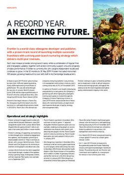 AN EXCITING FUTURE. A RECORD YEAR - Frontier Developments