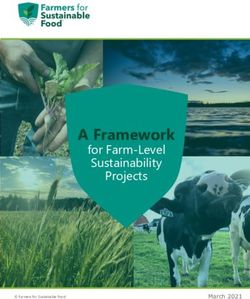A Framework for Farm-Level Sustainability Projects - March 2021 - Farmers for Sustainable Food