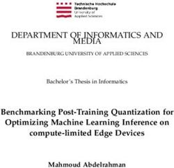 DEPARTMENT OF INFORMATICS AND MEDIA - Benchmarking Post-Training Quantization for Optimizing Machine Learning Inference on compute-limited Edge ...