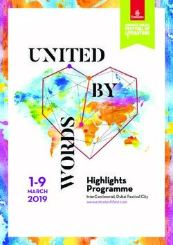 1-9 2019 MARCH Highlights Programme - Emirates Airline Festival of Literature.