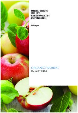 ORGANIC FARMING IN AUSTRIA
