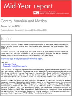 Central America and Mexico - Appeal No. MAA43001 - IFRC