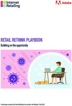 RETAIL RETHINK PLAYBOOK - Building on the opportunity - A white paper produced by InternetRetailing in association with Magento I July 2020