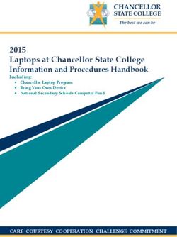 2015 Laptops at Chancellor State College Information and Procedures Handbook