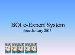 BOI e-Expert System since January 2013