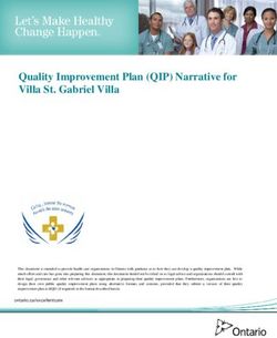 Quality Improvement Plan (QIP) Narrative for Villa St. Gabriel Villa - St. Joseph's Health Centre of Sudbury