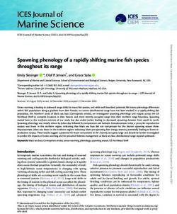 Spawning phenology of a rapidly shifting marine fish species throughout its range - RUCOOL