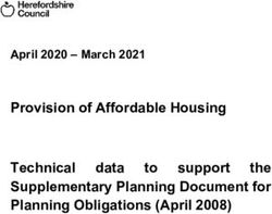 Provision of Affordable Housing - April 2020 - March 2021 Technical data the to