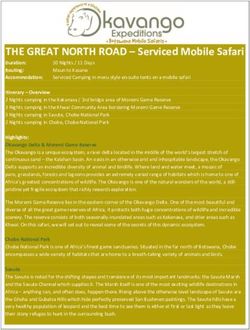THE GREAT NORTH ROAD - Serviced Mobile Safari - Lewis Safaris