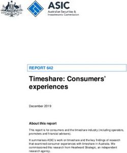 Timeshare: Consumers' experiences - REPORT 642 - ASIC