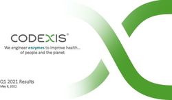 Q1 2021 Results May 6, 2021 - We engineer enzymes to improve health - cloudfront.net